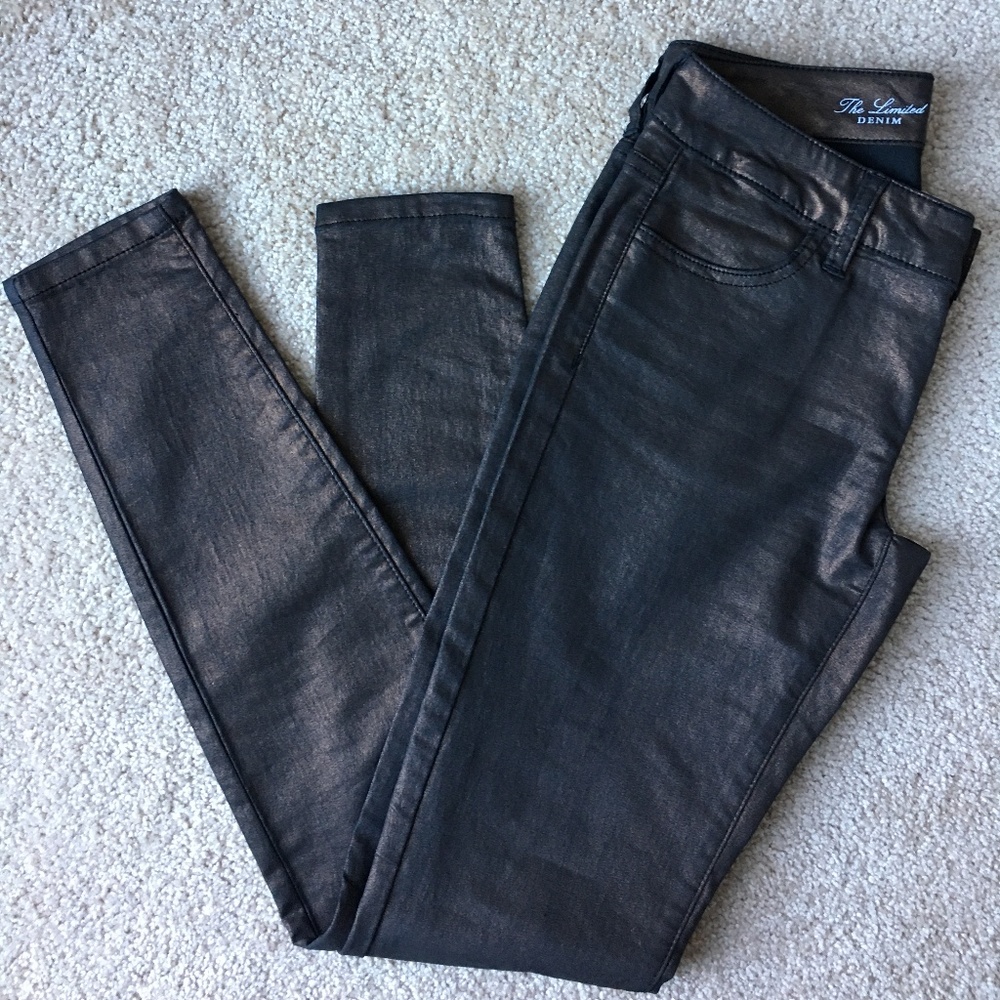 Metallic Copper Skinny Jeans